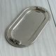 Oval metal stainless steel tray