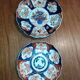 2 plates porcelain Imari nineteenth century 19th century