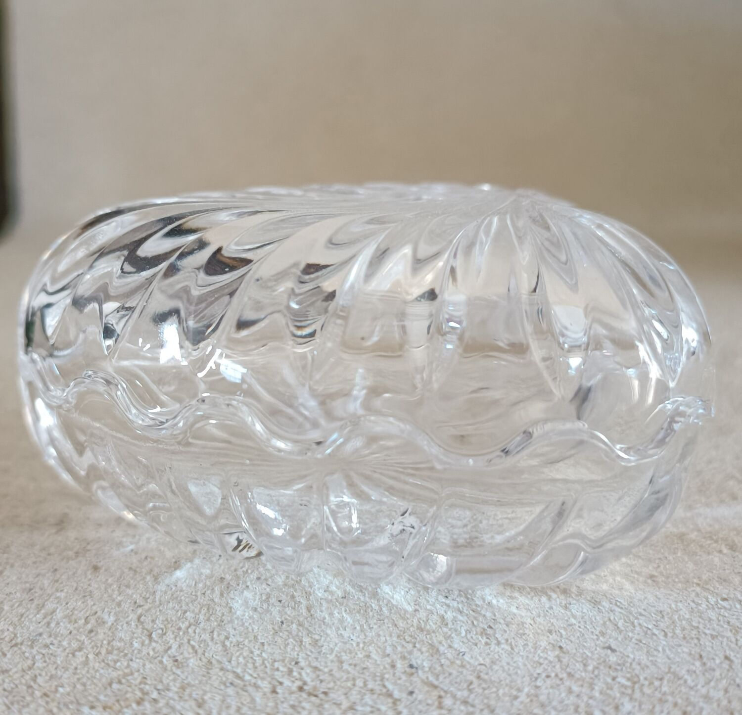 Boîte coeur en cristal