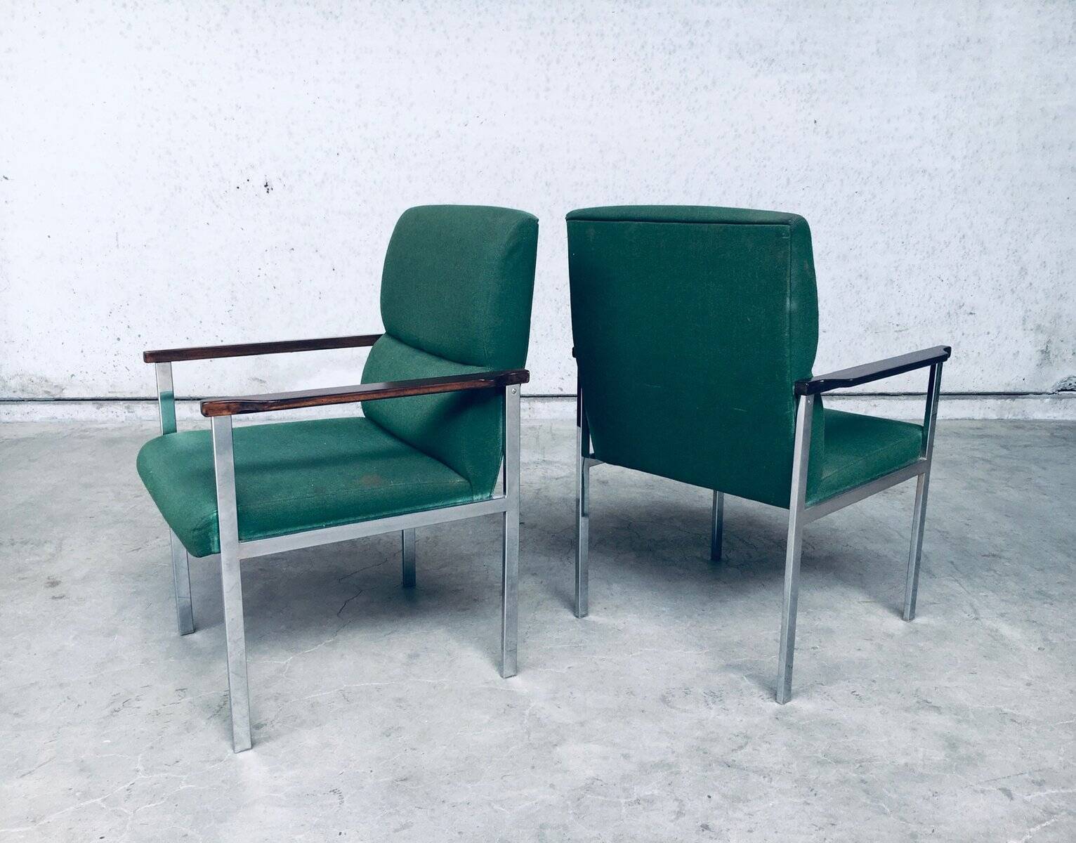 Set of Mid-Century Modern Office Armchairs from Brune, Germany, 1960s