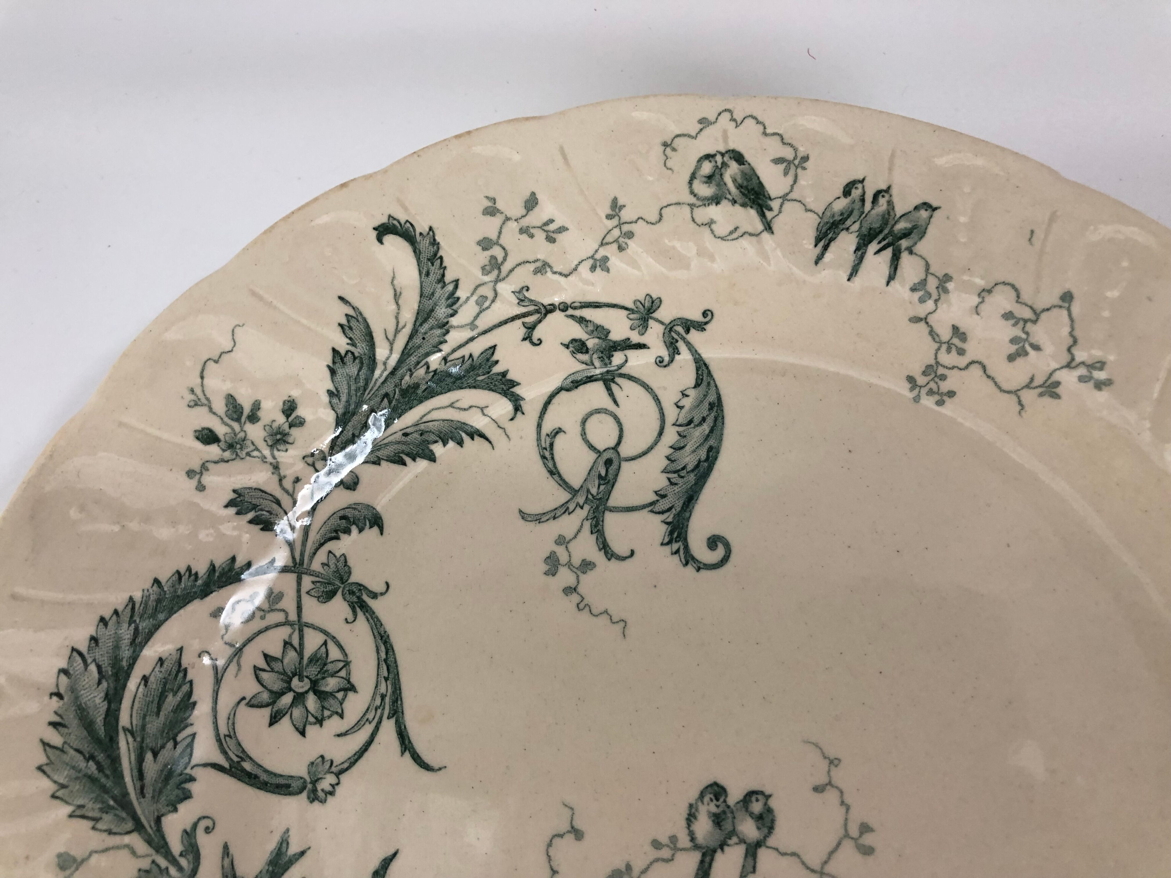Standing cut Gien model Rinceaux in flat iron earth round cake