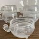 Tasses  en verre soufflé, esprit Murano