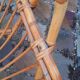Vintage 1950s rattan magazine holder