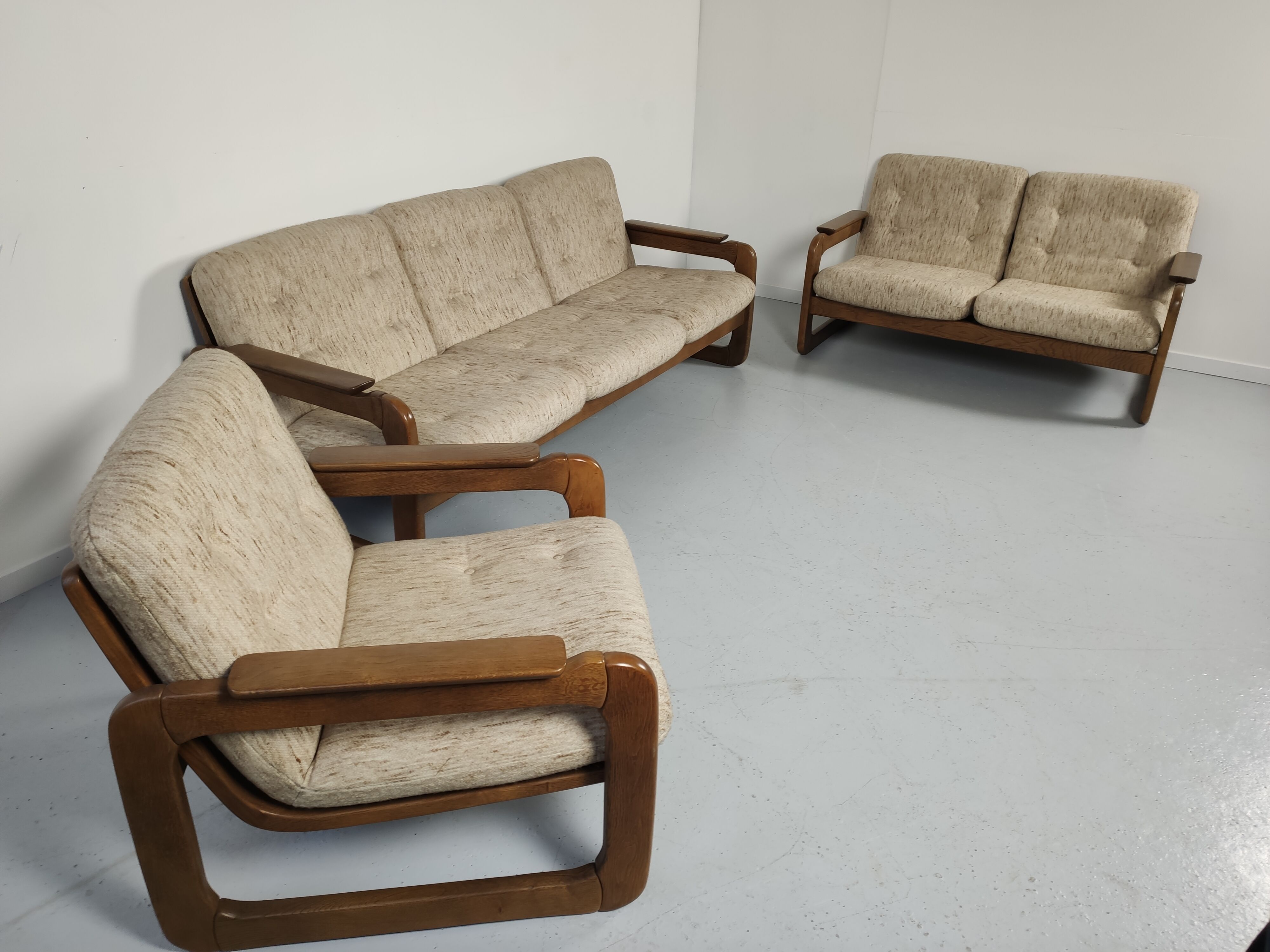 2-seater sofa set - 3-seater - Scandinavian-style 1960s armchair