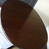 Vintage oval dining table with extensions for Baumann - 1960