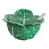 Tureen slush green cabbage with its spoon