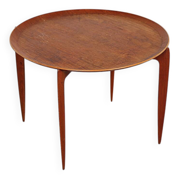 Table à plateau en teck ancienne par Willumsen & Engholm pour Fritz Hansen