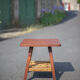 Vintage wooden coffee table and rope