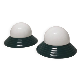 Pair of Memphis style wall lights, Massive, 1980