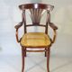 Thonet Armchair No. 221 with bronze decoration, circa 1900 - new caning -