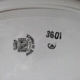Plat ovale porcelaine fleur bleue St Amand dp 092282
