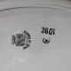 Oval porcelain porcelain blue flower St Amand dp 092282