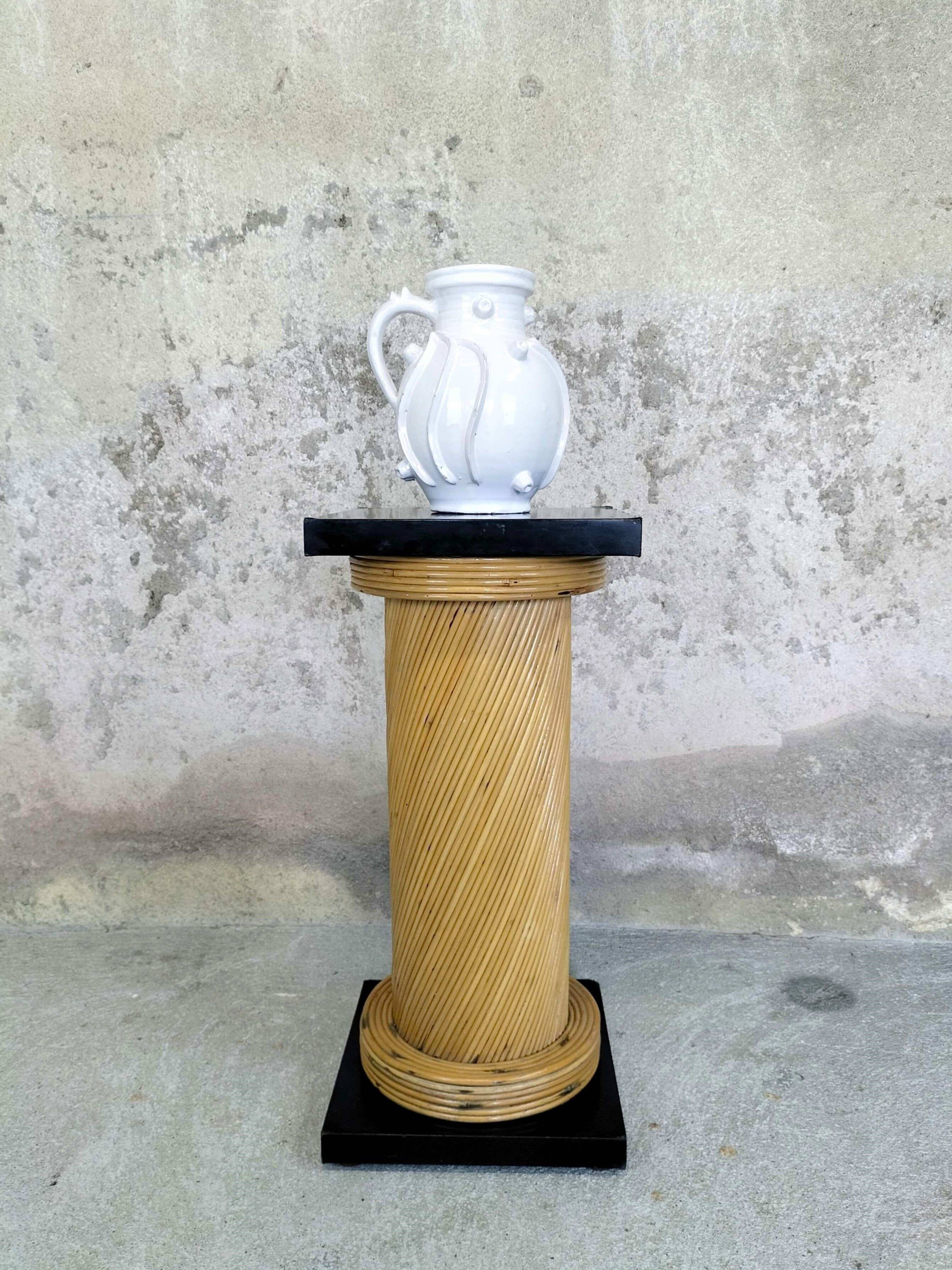 Vintage rattan column