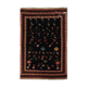 Black Vintage Handmade Wool Persian Rug- 128x157cm