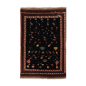 Black Vintage Handmade Wool Persian Rug- 128x157cm