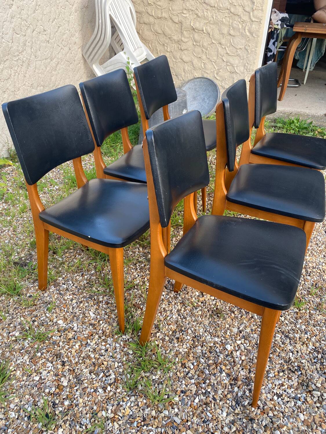 Set of 6 vintage chairs