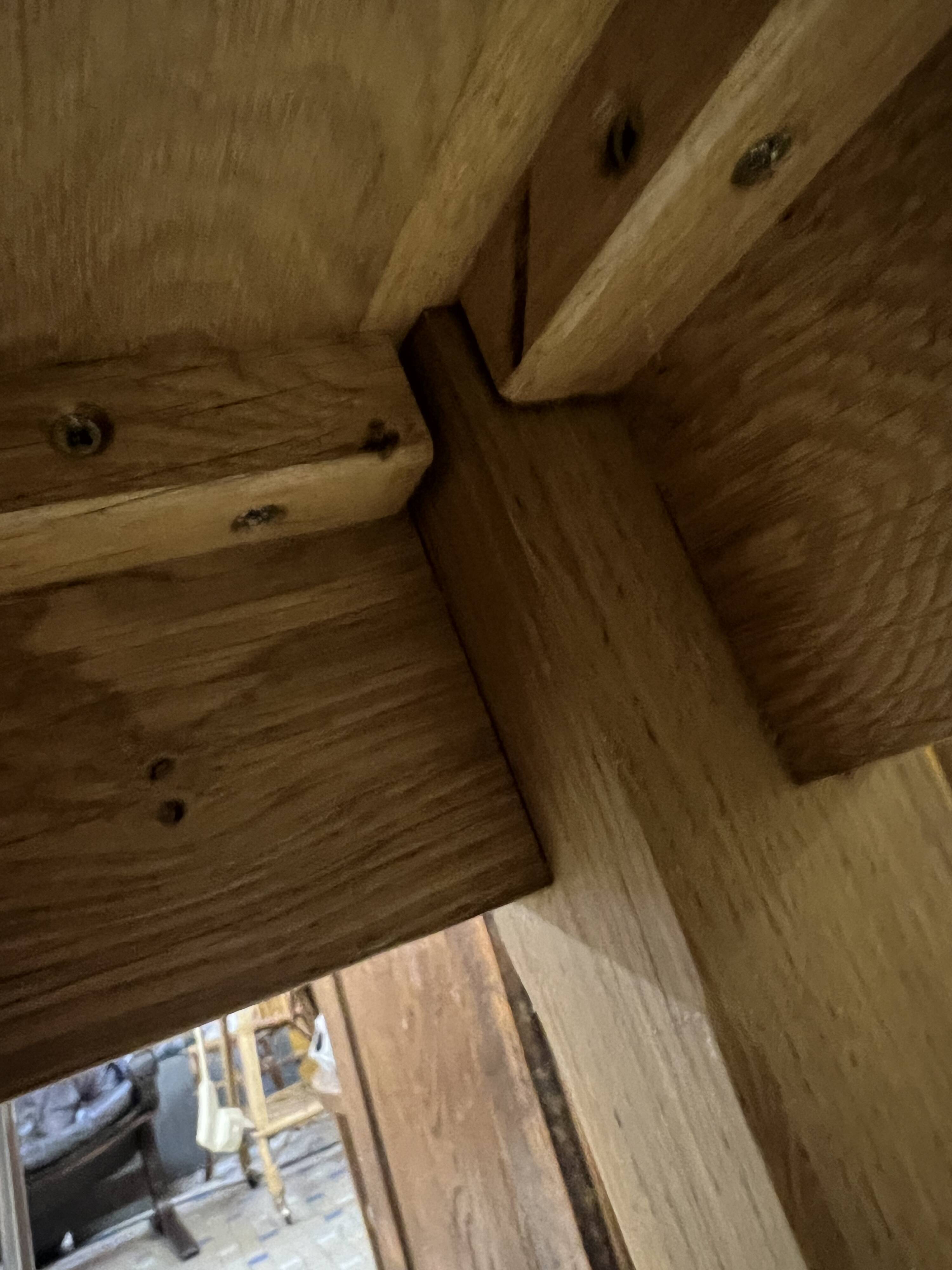 Solid oak farm table and benches