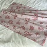 Large rectangular cotton damask tablecloth