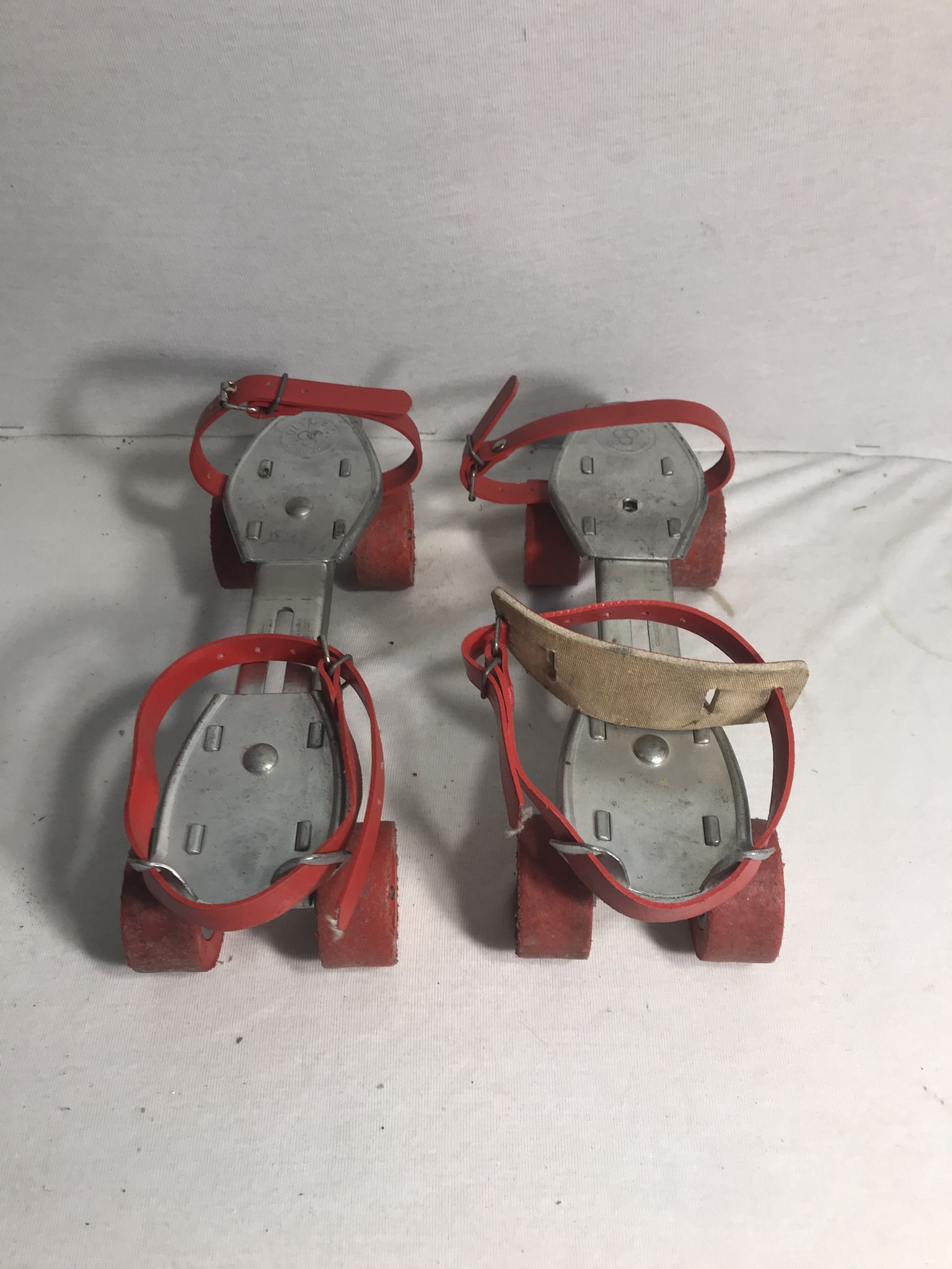 Old pair of roller skates olympic metal