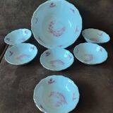 Bavaria porcelain cup and 6 bowl set