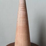 Contemporary handmade single-flower vase, clay, terracotta, slow decoration