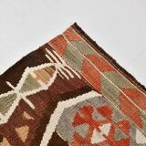 8x10 Kilim Multicolor Geometric Style Kilim Rug, 170x310 Cm