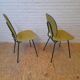 Pair of French dining chairs from the 1950s.