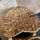 Banana leaf pan in the shape of a vintage heart