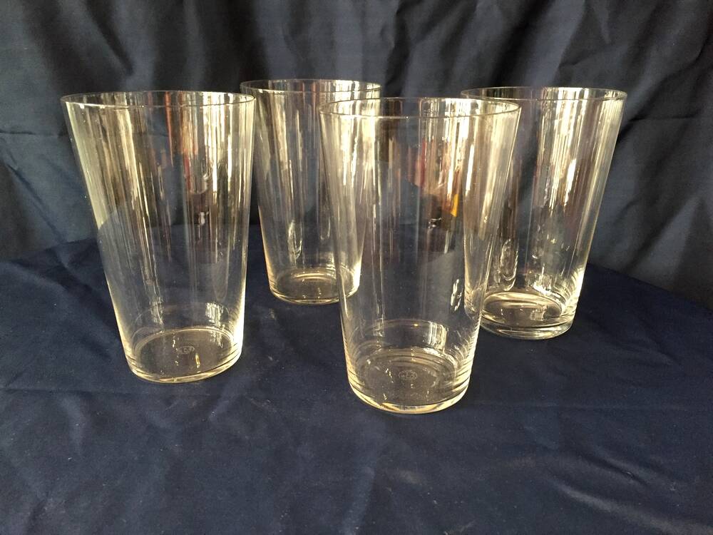 SET OF 4 BACCARAT CRYSTAL FRUIT JUICE WATER GLASSES