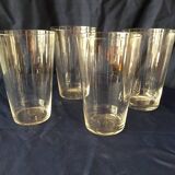 SET OF 4 BACCARAT CRYSTAL FRUIT JUICE WATER GLASSES