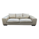 Roche Bobois 3-seater sofa in beige leather