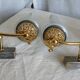 Paire de lampes d'applique double vintage 1950-60