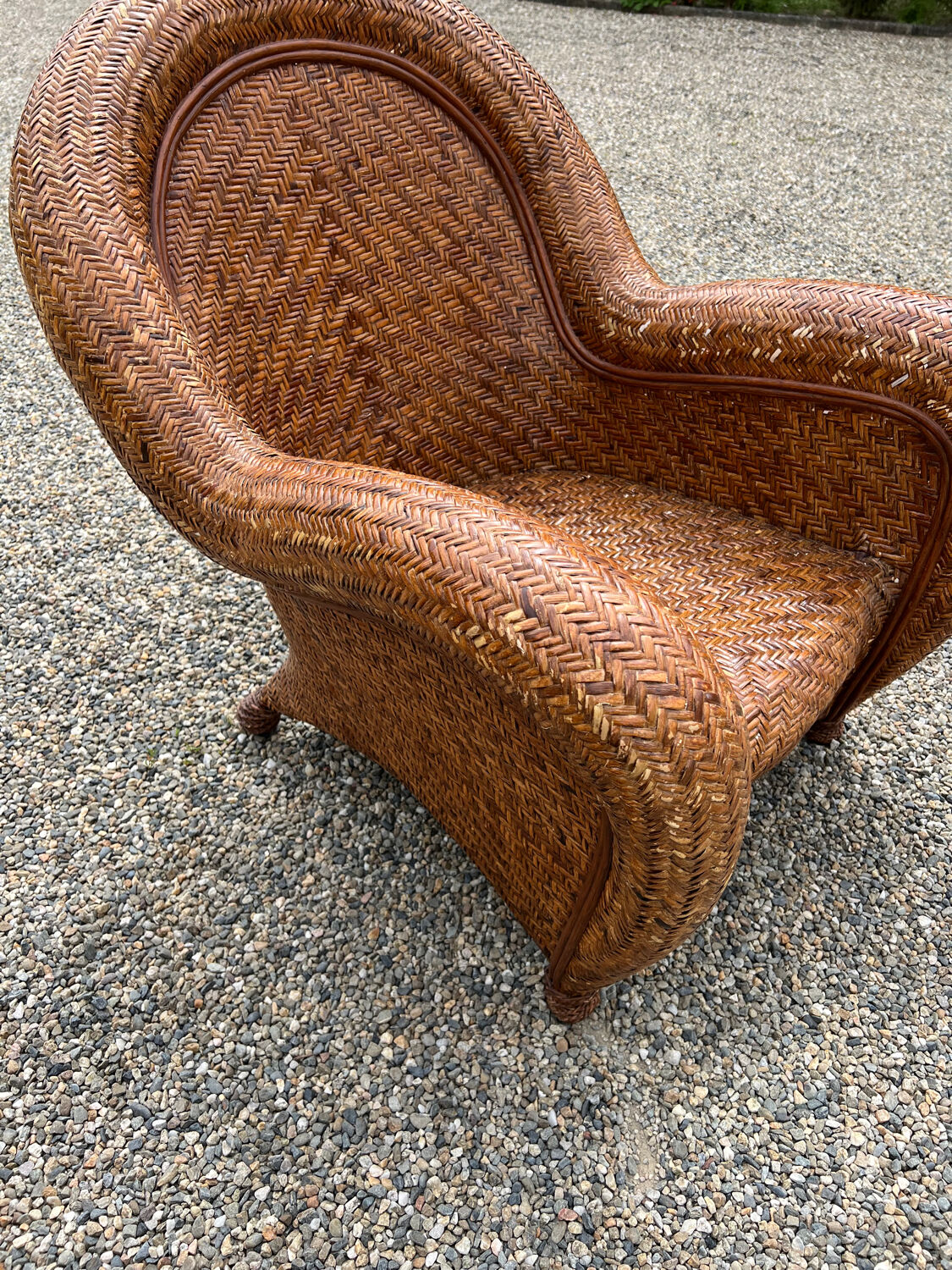 Rattan sofa and armchair