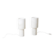 Pair of alabaster lamps, contemporary work