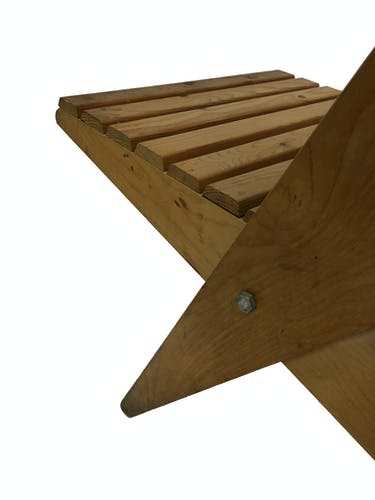 Foldable wooden garden chair from the 70s, Netherlands