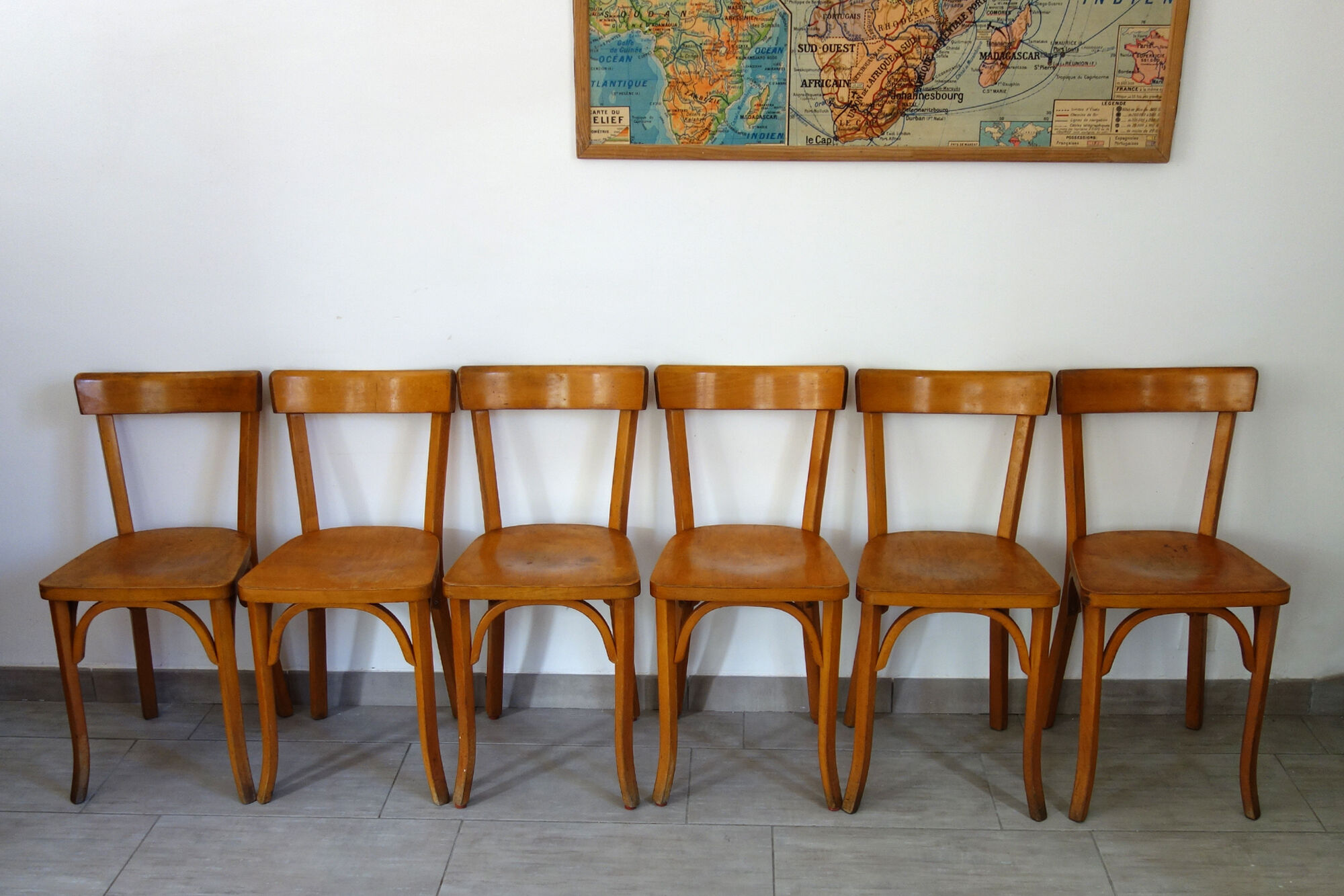6 chairs Baumann bistro 50s/60s