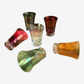 Art Deco multicolor glasses