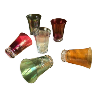 Art Deco multicolor glasses