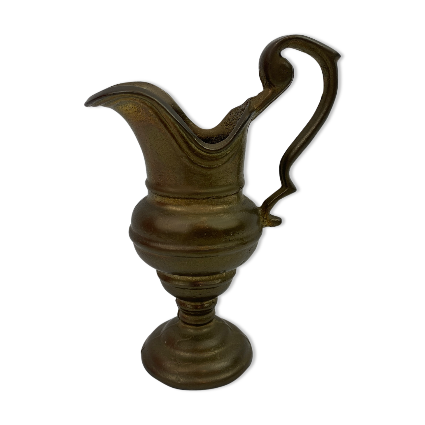 Massive brass miniature pitcher 14cm