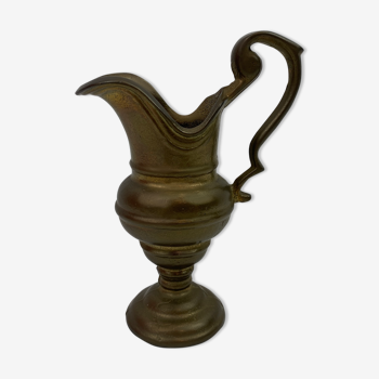 Massive brass miniature pitcher 14cm