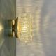 Vintage moulded glass wall or ceiling light globe