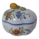 sugar bowl earthenware polychrome  Old Rouen Geo Martel