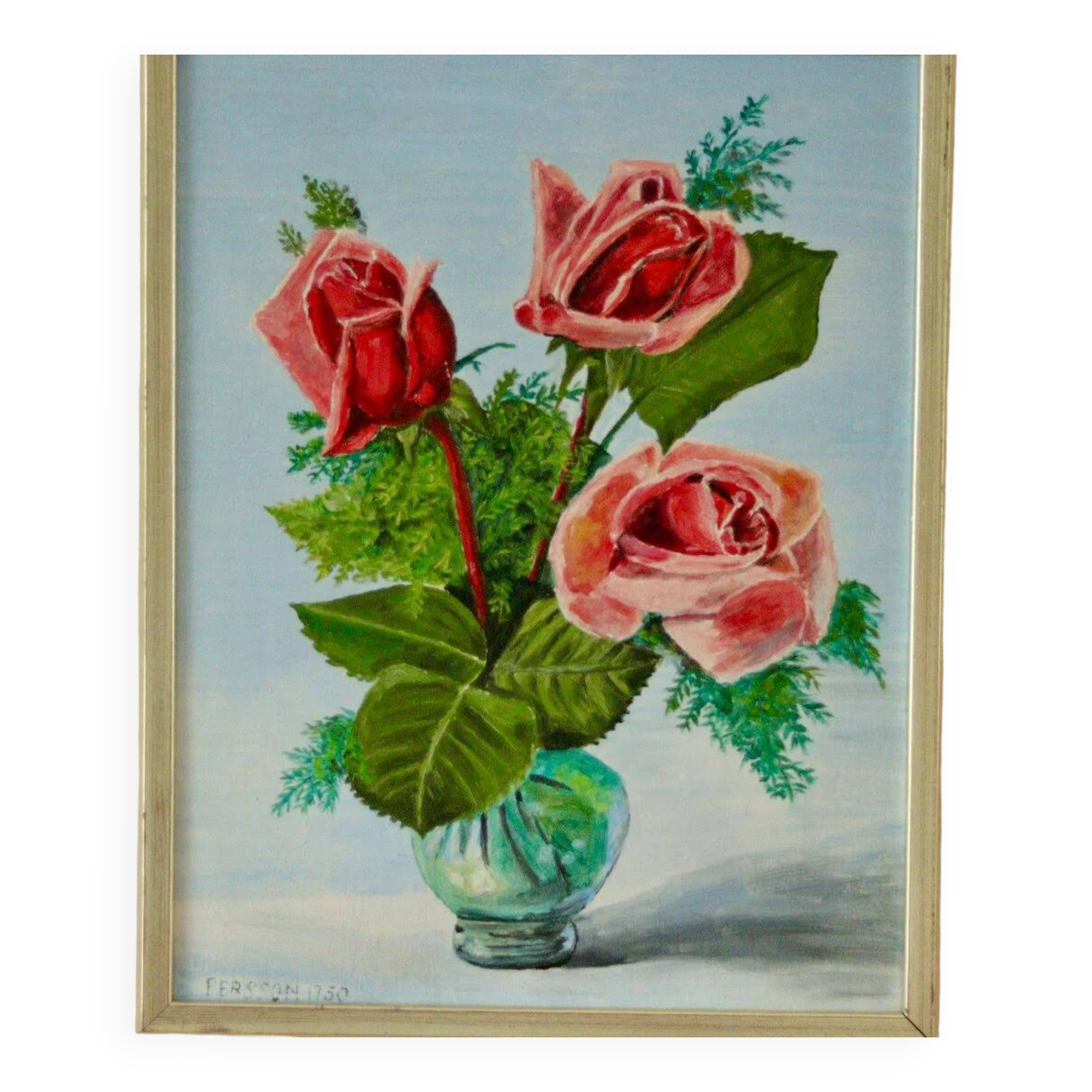 "Roses in a vase" Persson 1950