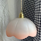 Pink flower pendant lamp