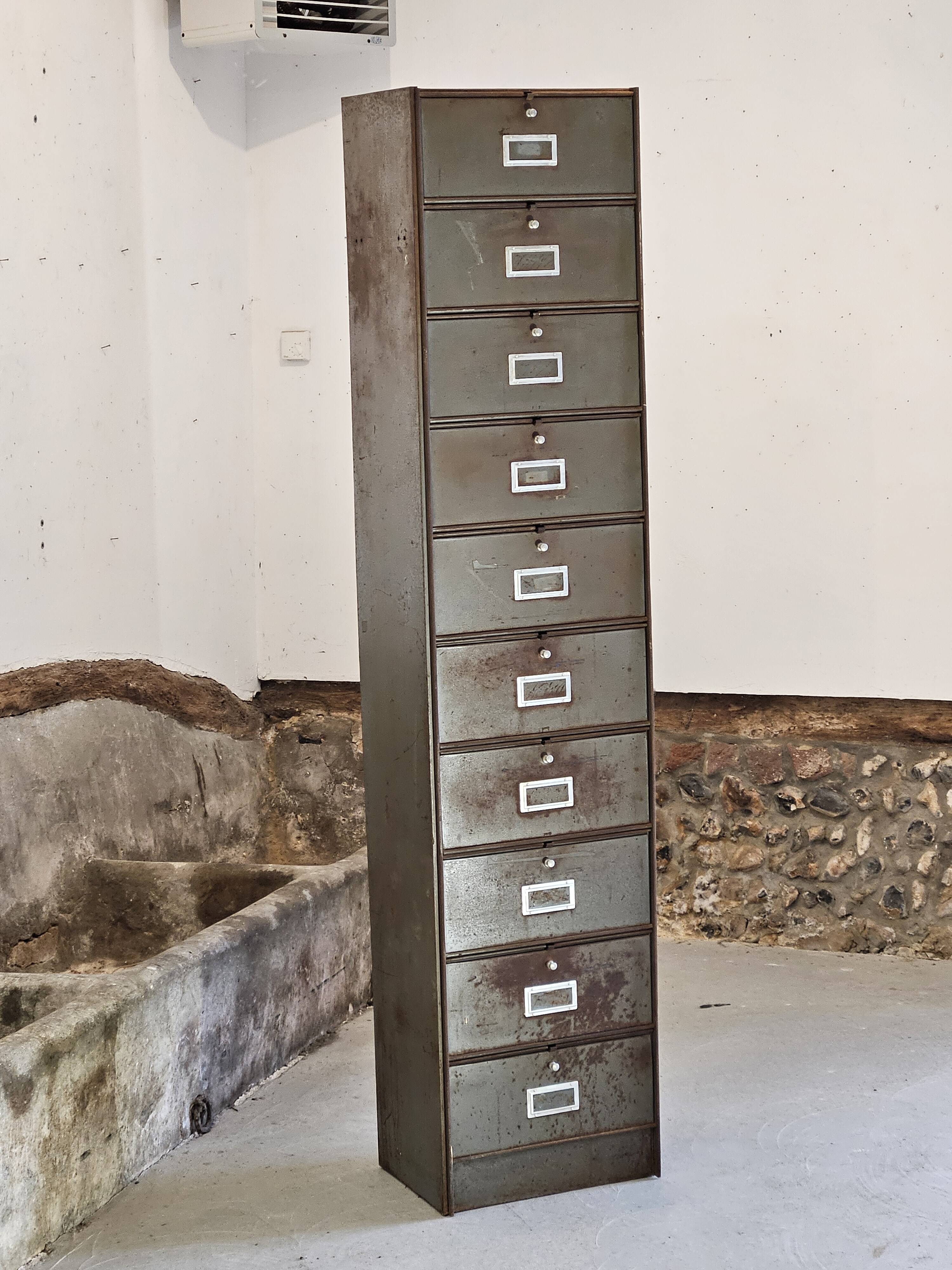 Column furniture with flaps Ronéo 1950 1960