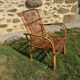Fauteuil rotin vintage