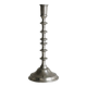 Silver metal candle holder