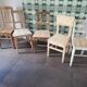 Set of 5 vintage wooden chairs