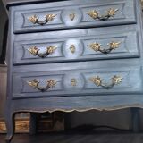 Louis XV style patinated chest of drawers