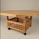 handcrafted solid wood octagonal table
